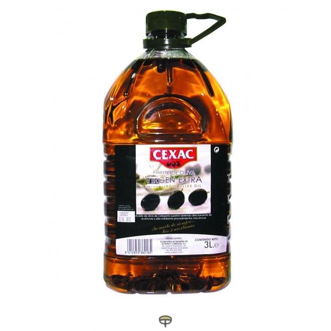 Aceite oliva virgen CEXAC 3L.