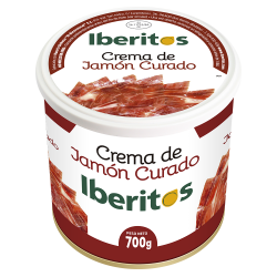 Crema de jamón curado IBERITOS 700 gr.