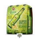 Cerveza con limón SUPER BOCK pack.6x33cl.
