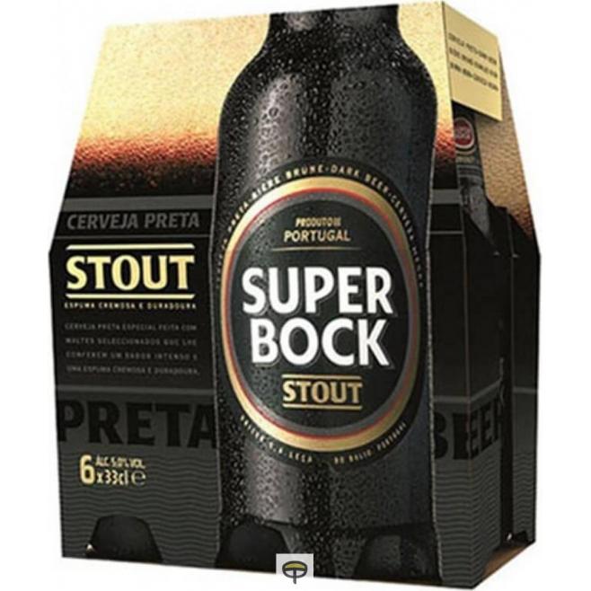 Cerveza negra  SUPER BOCK pack.6x33cl.
